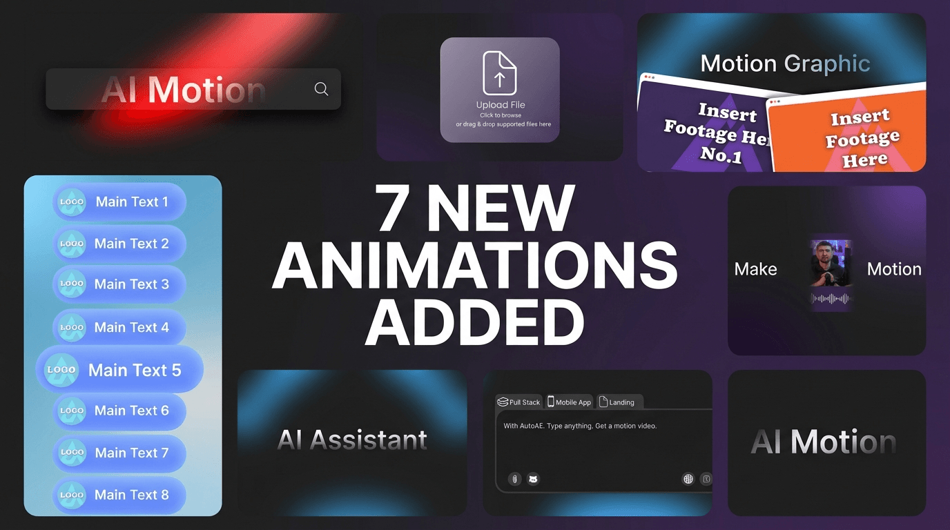 7 Animations Added