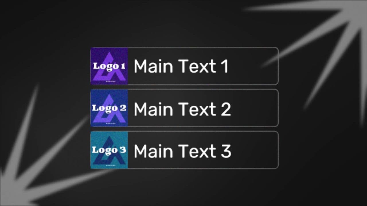 template 3-Way Channel Comparison Animation preview