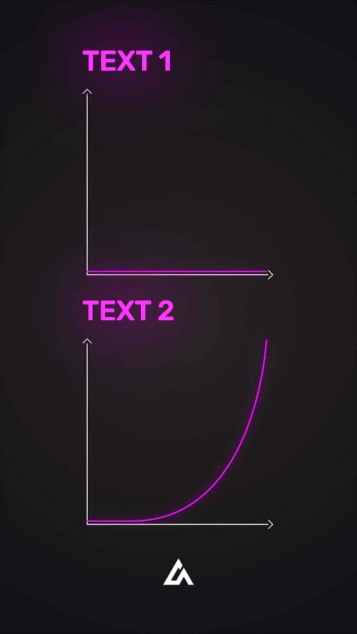 template Flat vs Exponential Growth Animation | Chart-Based Visual Comparison preview
