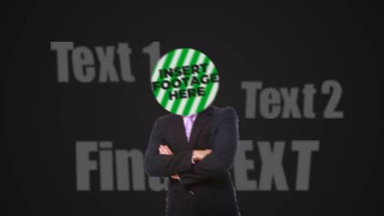 template Animated Character with 3 Fading Text Highlights preview