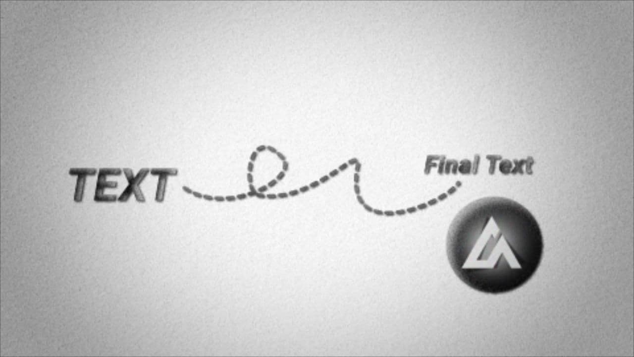 template Hand-Drawn Dashed Line Text Connection with Logo preview