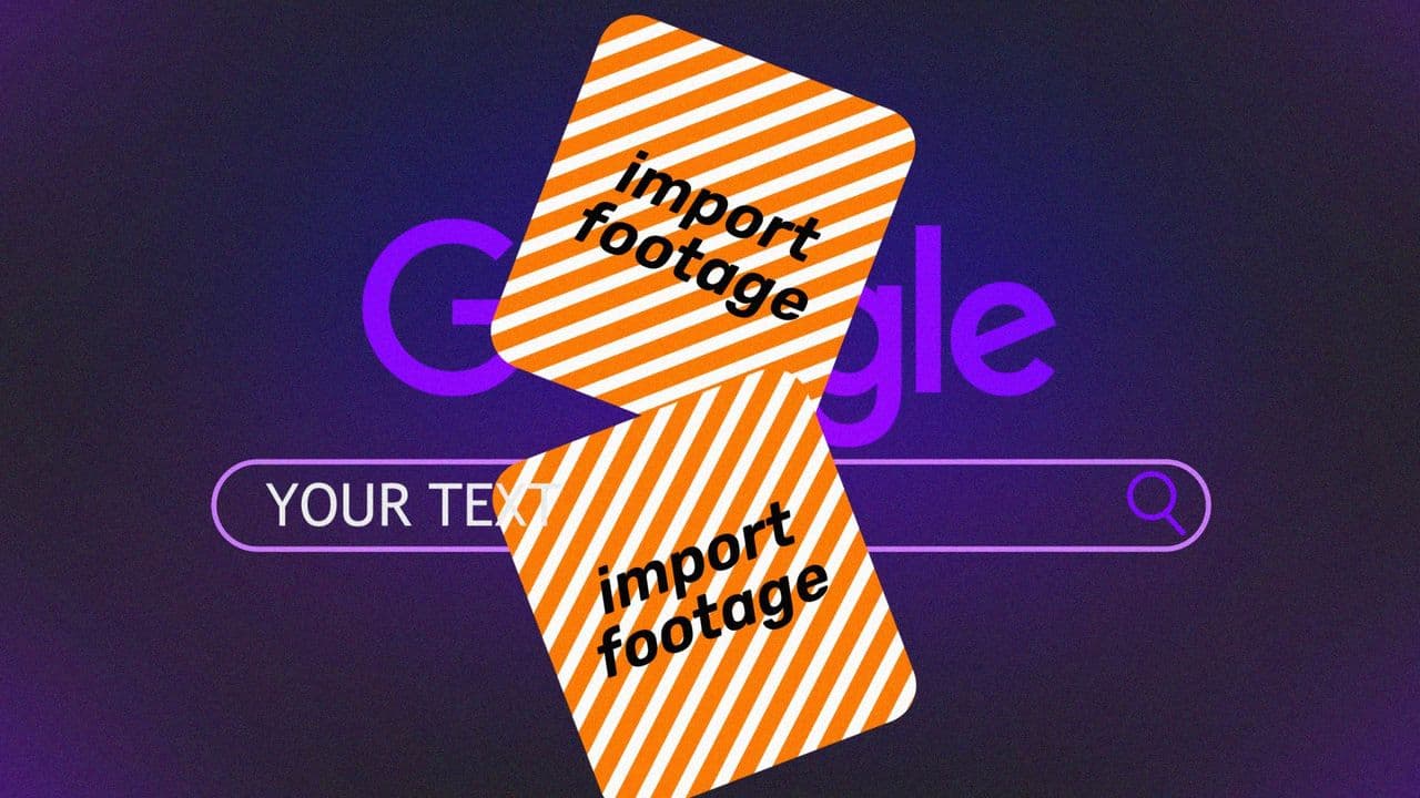 template Google Search Animation with 2 Floating Images (Neon Style) preview