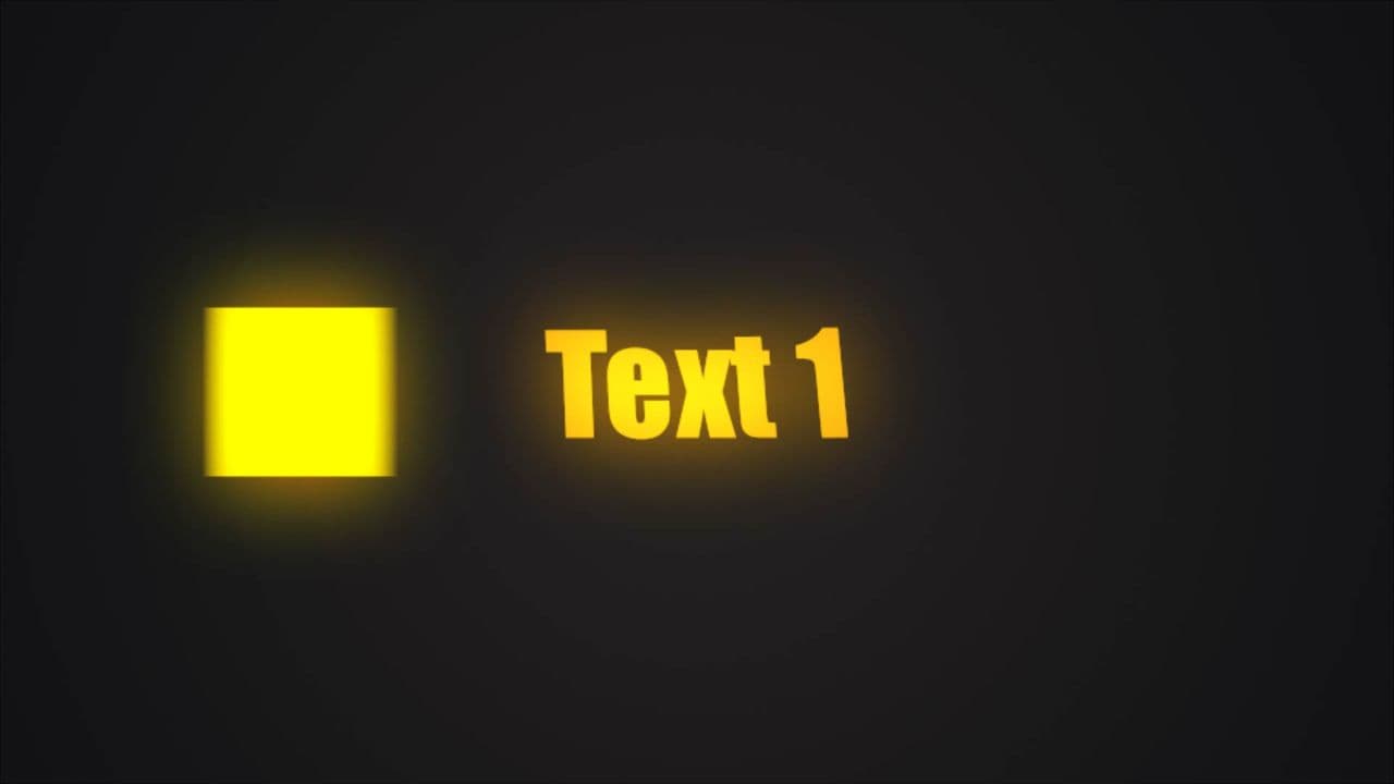 template Yellow Box Collision Effect with Text Shift preview