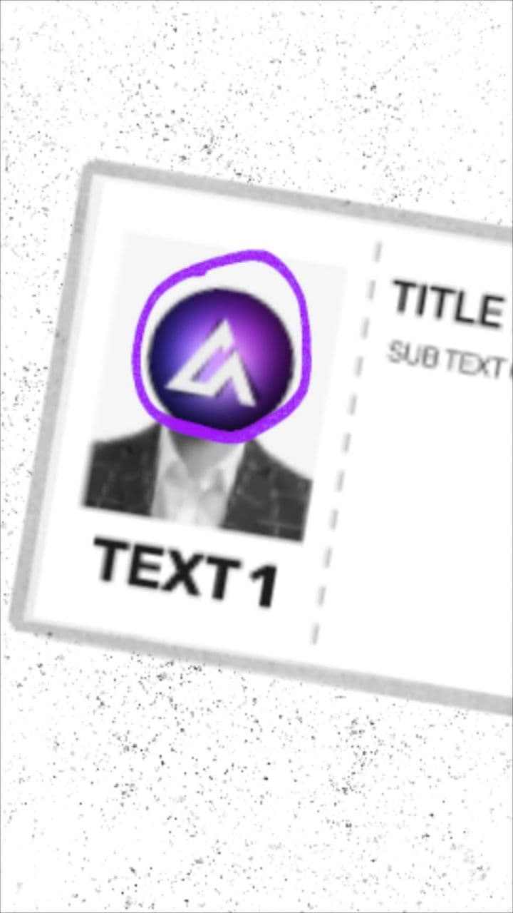 template Interactive Card with Hand-Drawn Highlight preview