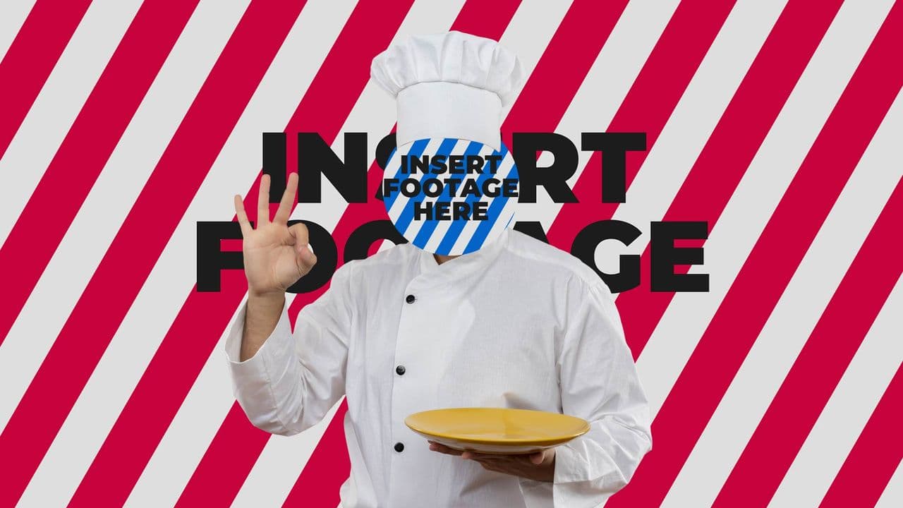 template Chef Plate Hold with Left-to-Right Image preview