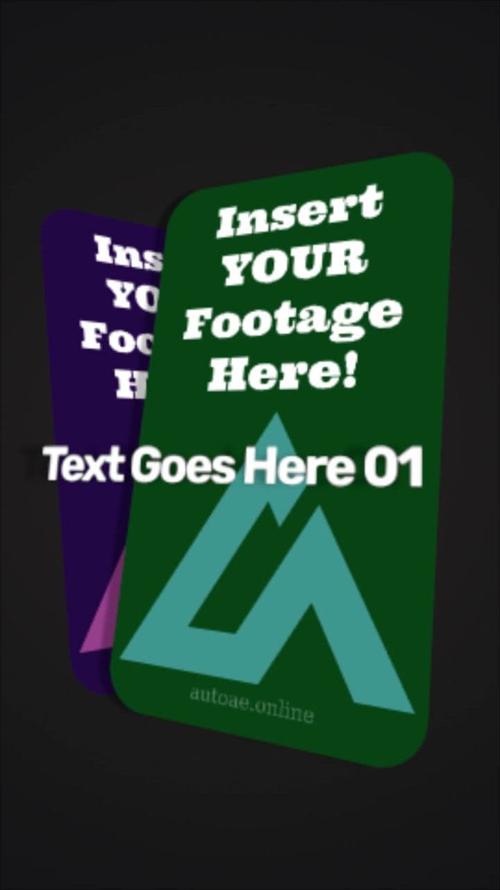 template Bold Text Intro with Logo Pop & Dual Image Flash preview