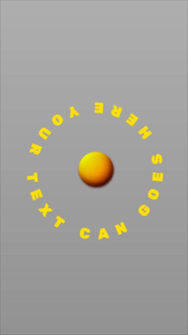 template Circular Text Reveal Animation | Orbital Motion Typography Effect preview