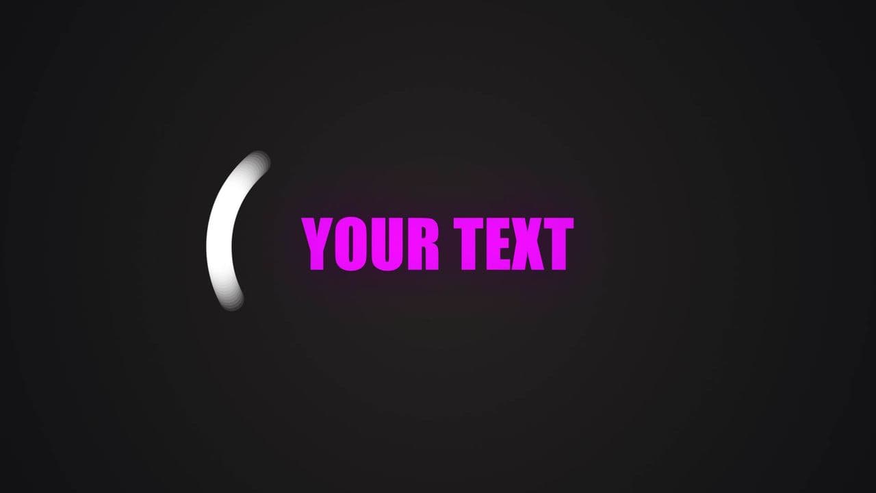 template Pink Glow Text with Infinity Ink Effect preview
