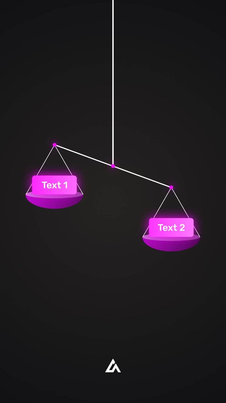 template 2-Sided Balance Animation | Compare Opposing Ideas Visually preview