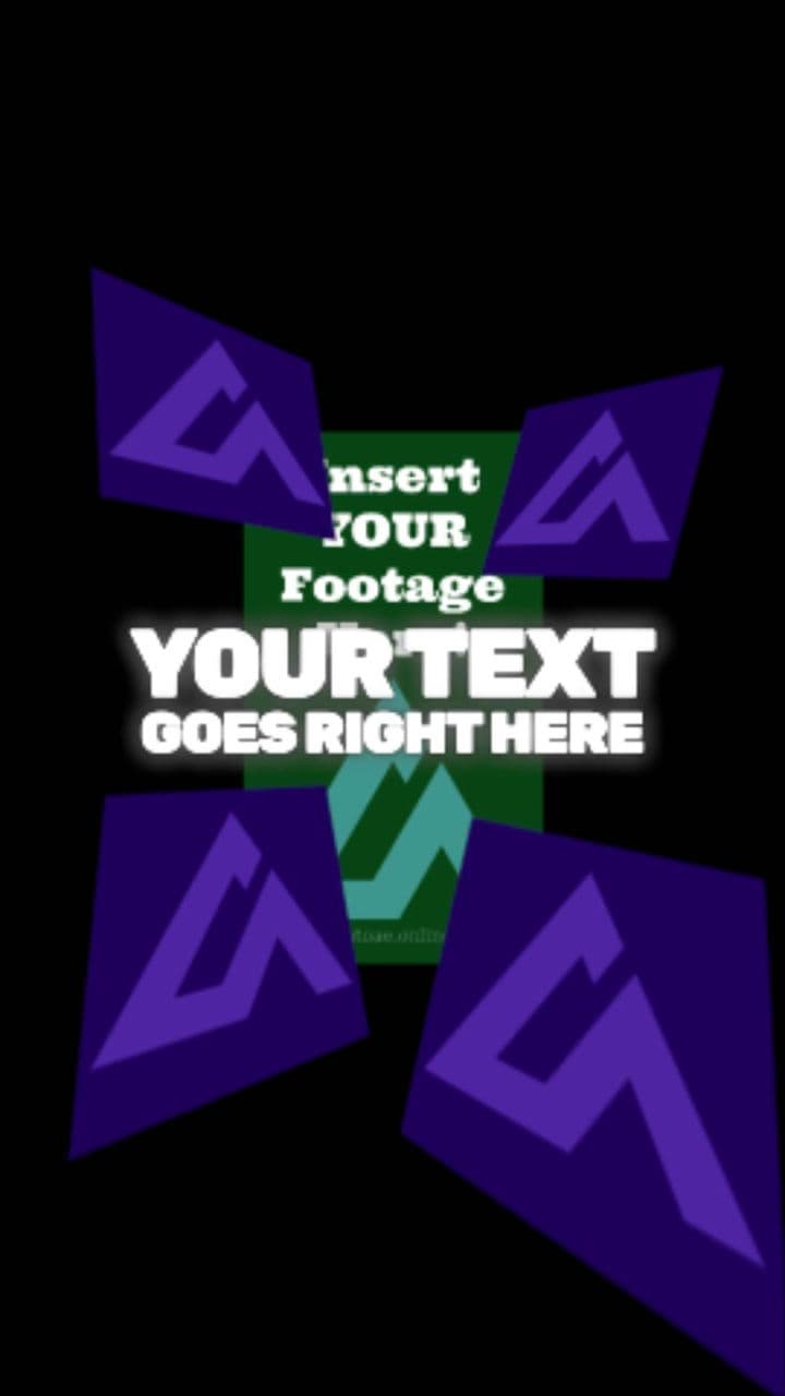 template 3D Logo Slide-In with Glowing Text Reveal preview