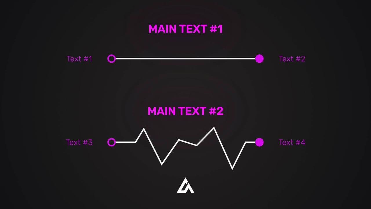 template Straight vs Zigzag Path Animation | 2 Journey Comparison Visual preview