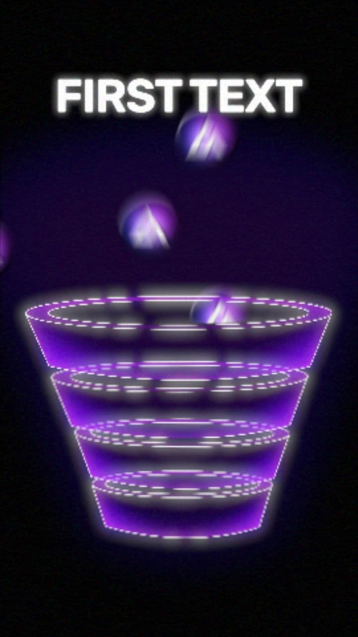 template Bouncing Logo Funnel Drop Effect preview