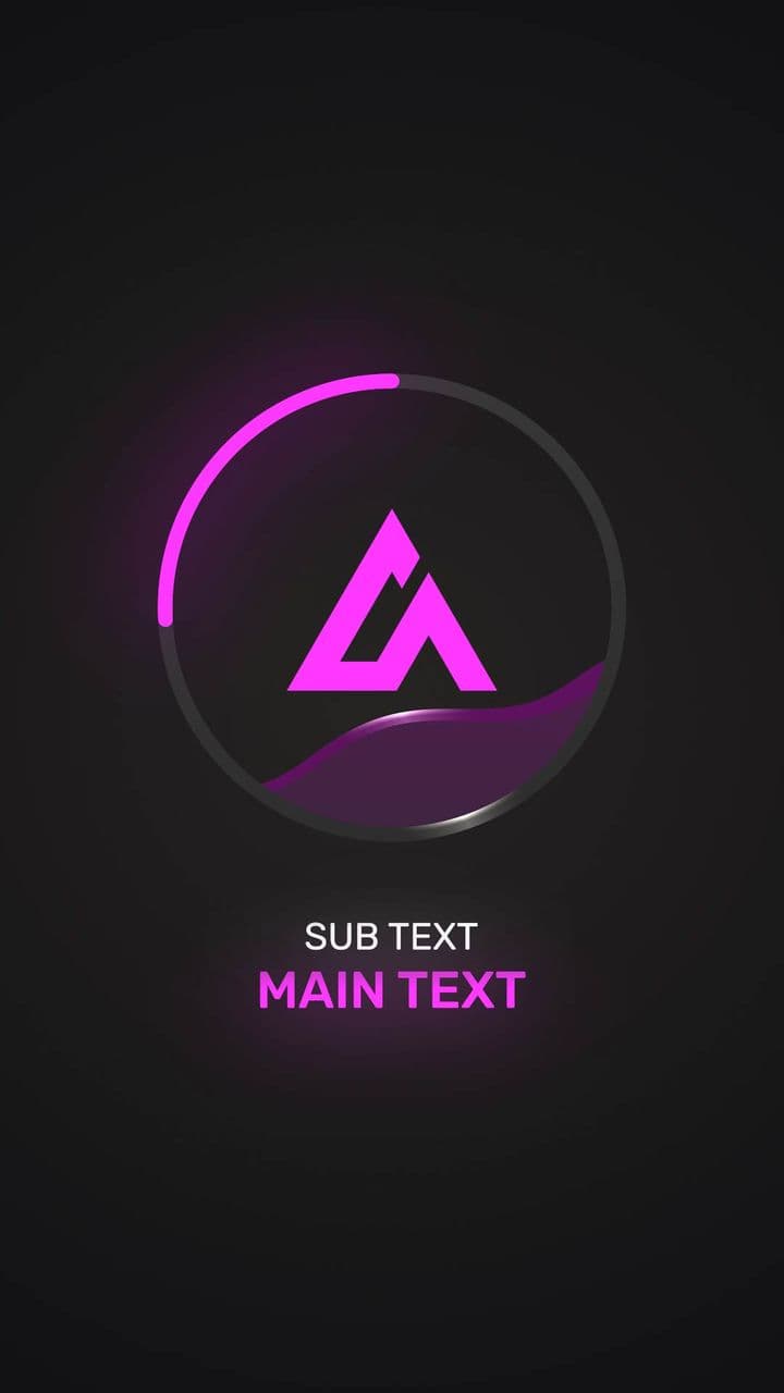 template Liquid Logo Reveal Animation | Flowing Water Circle with Main & Sub Text preview