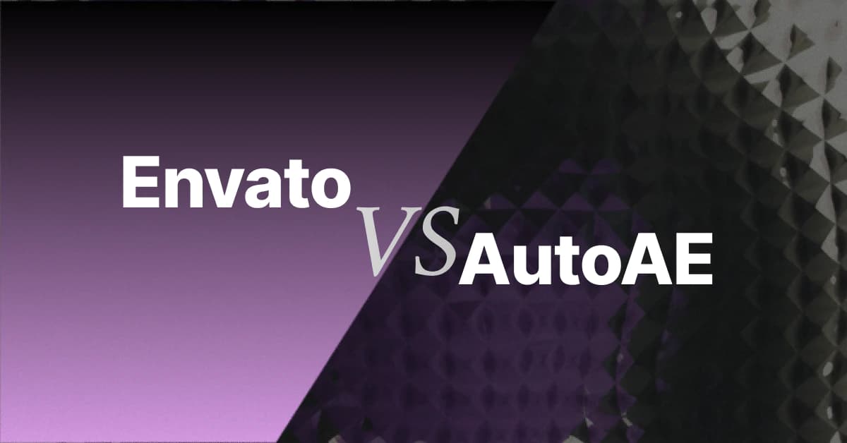 Envato vs AutoAE: Why Generative Motion Graphics Are Replacing Template Libraries