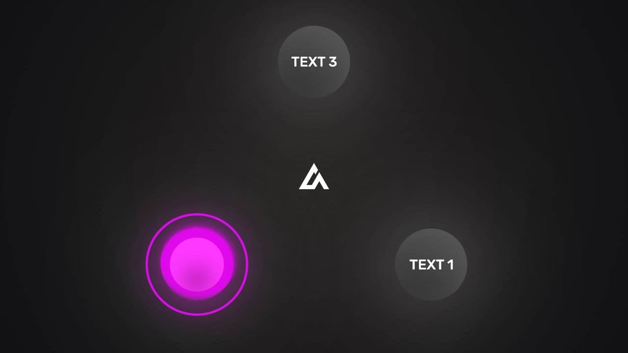 template 3-Point Highlight Animation | Rotating Focus with Glowing Circle preview