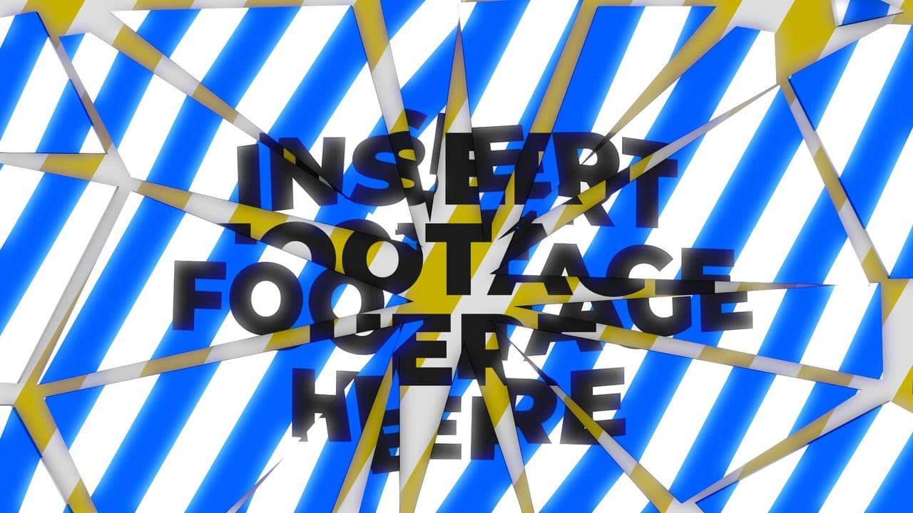 template Shattered Footage Reveal with Glow preview