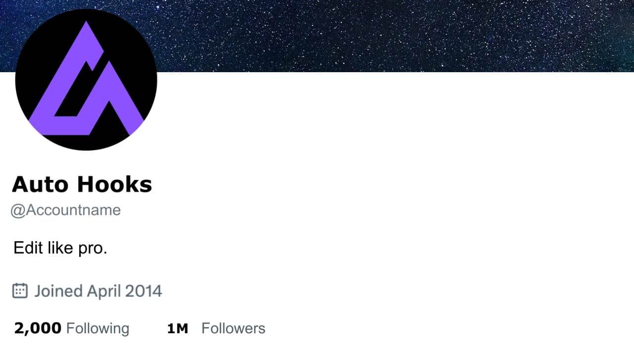 template Twitter Profile Engagement Mockup preview