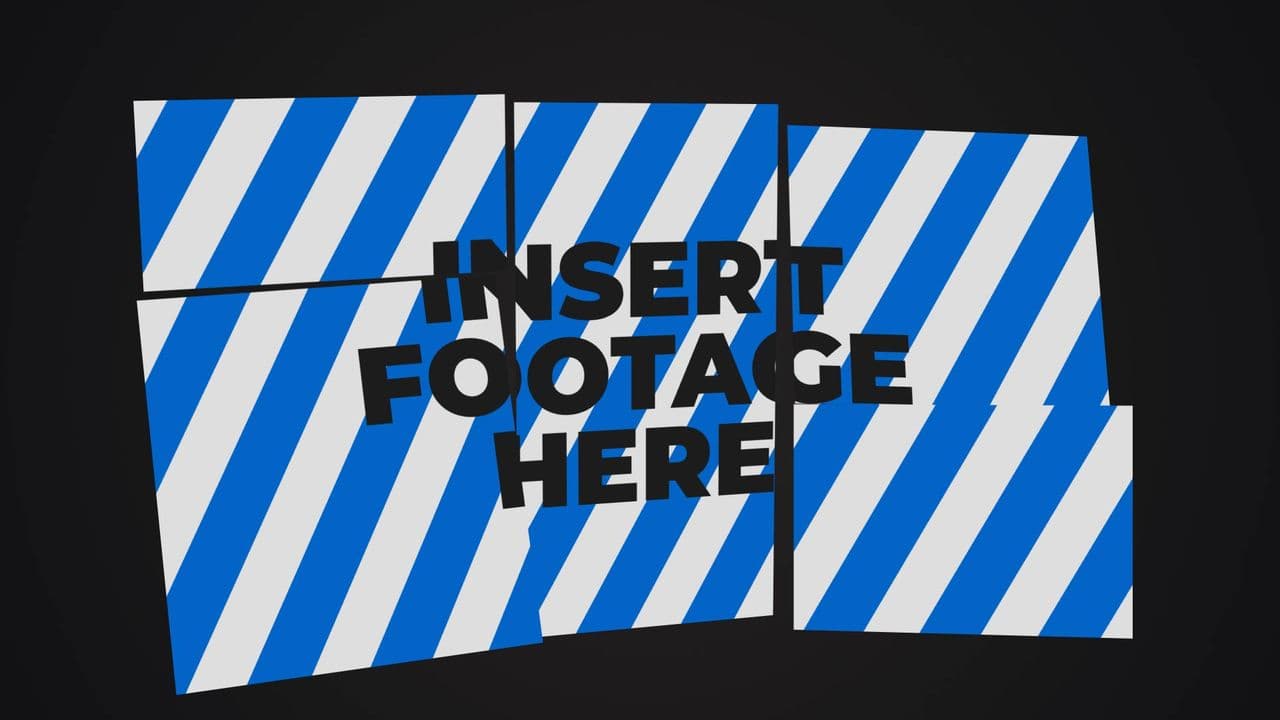 template Image Slide-In with Nine-Segment Split preview