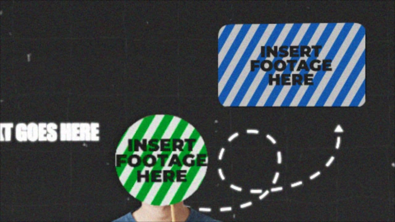 template Animated Character with Glowing Arrow Pointing to Image preview