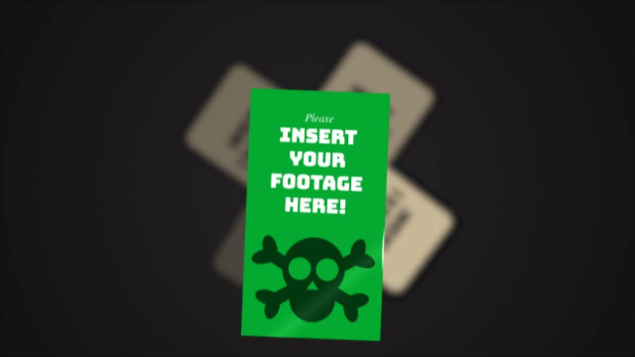 template Card Rotation Reveal with Final Theme Highlight preview