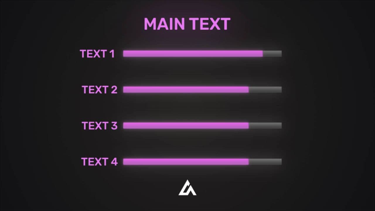 template Progress Bar Comparison Animation | 4 Paths, Same Outcome preview