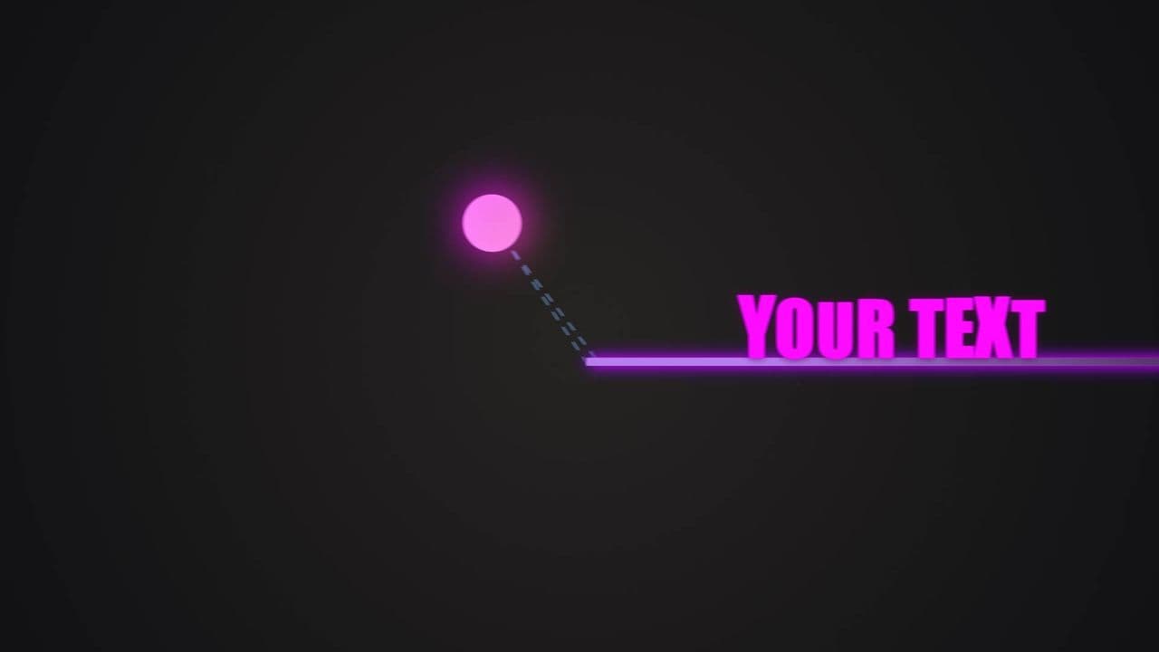 template Pink Ball Dragging Glowing Purple Panel preview