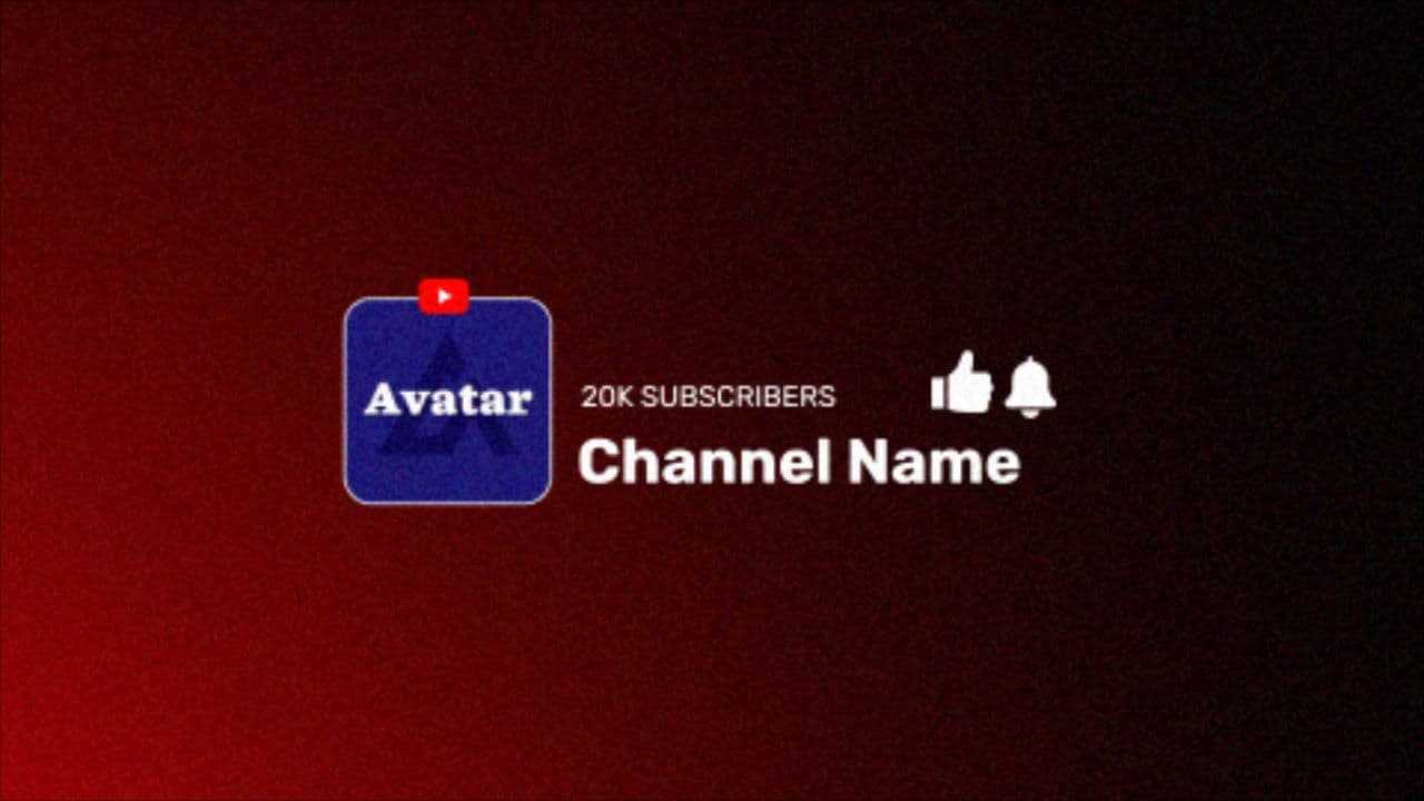 template Unique YouTube Channel Badge Animation | Avatar + Like + Bell Flow preview