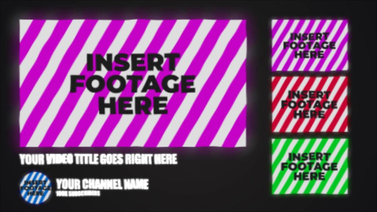 template Animated YouTube Channel Mockup Display preview