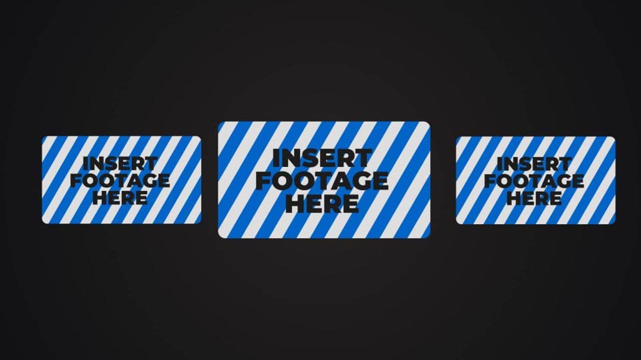 template 3-Screen Showcase with Dynamic 3D Camera Motion preview