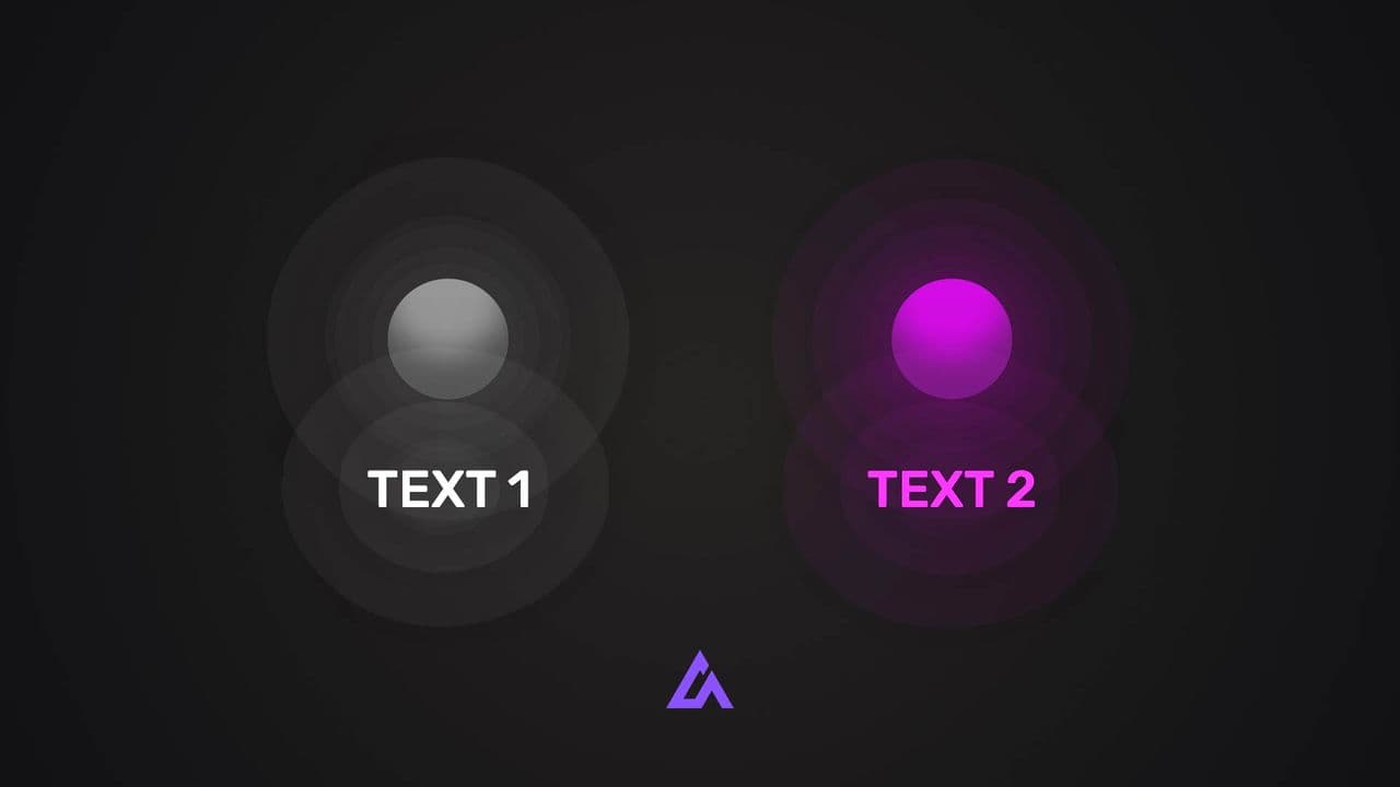 template Drop Comparison Animation | 2-Option Visual with Glowing Impact preview