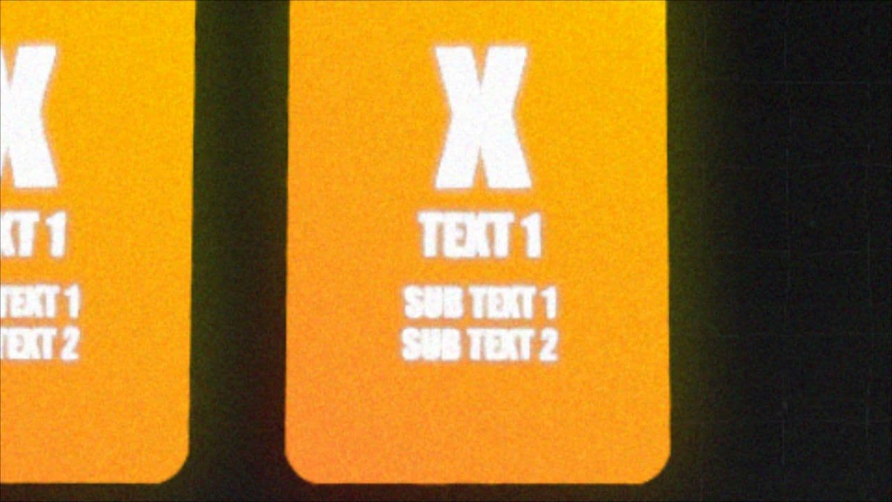 template Retro Golden Card Pair with 3D Motion (Two Cards) preview