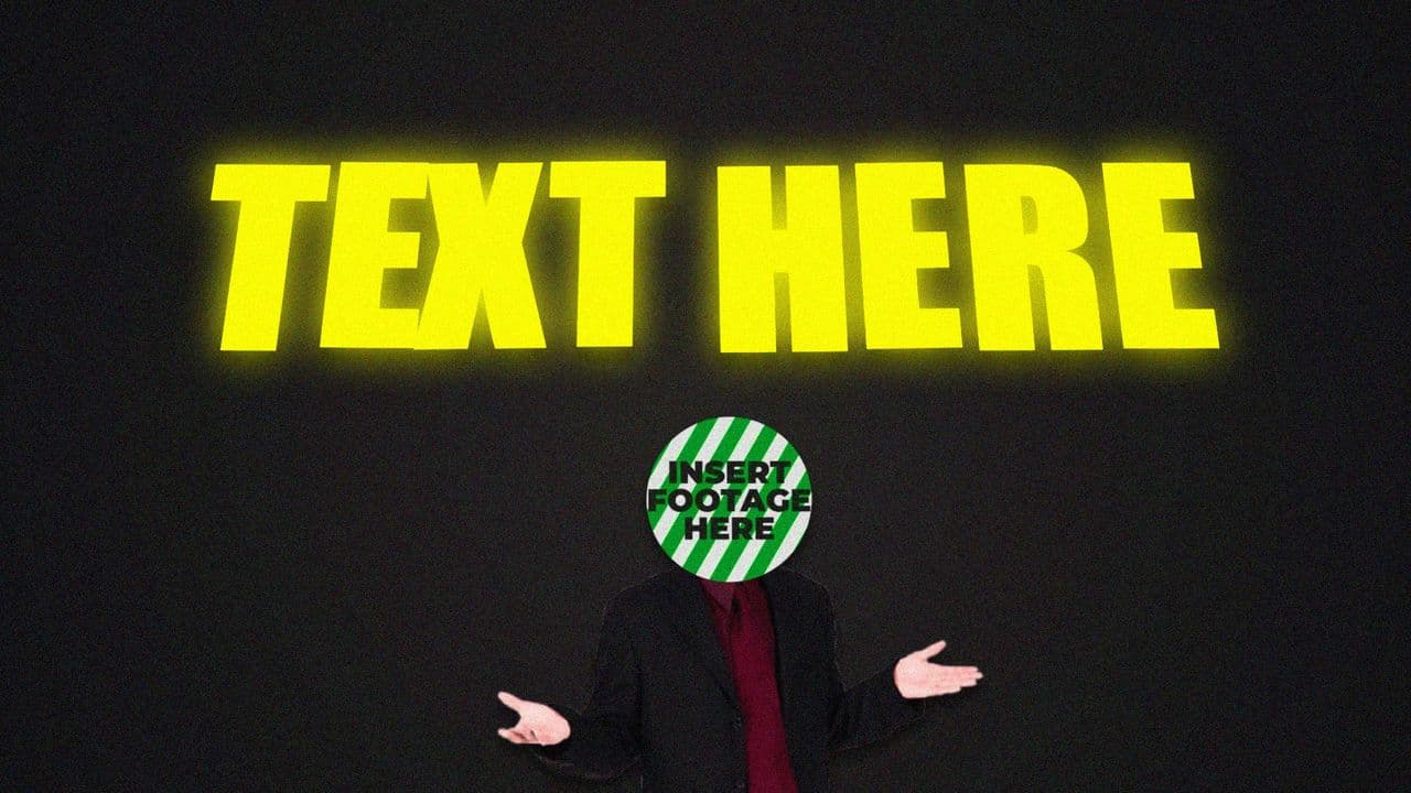 template Pop-Up Character with Animated Text preview