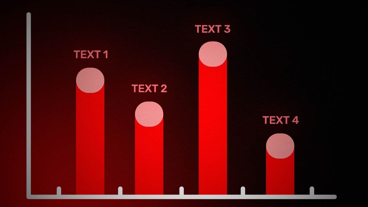 template 4-Bar Chart Animation with Labels | Clean Data Comparison Visual preview