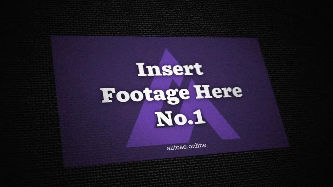 template 5 Footages YouTube Channel Sliding Animation preview