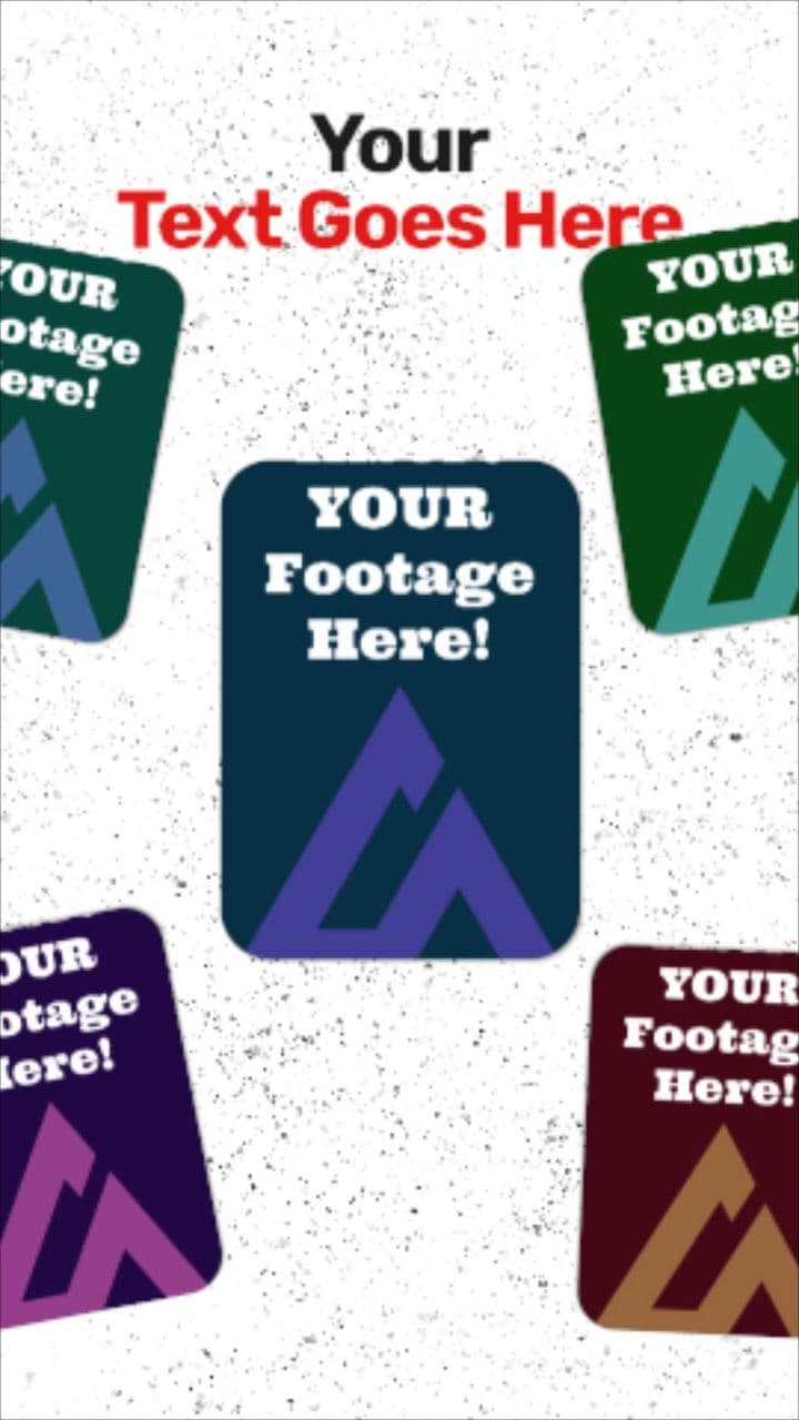 template 1-to-5 Footage Transition with Final Text preview