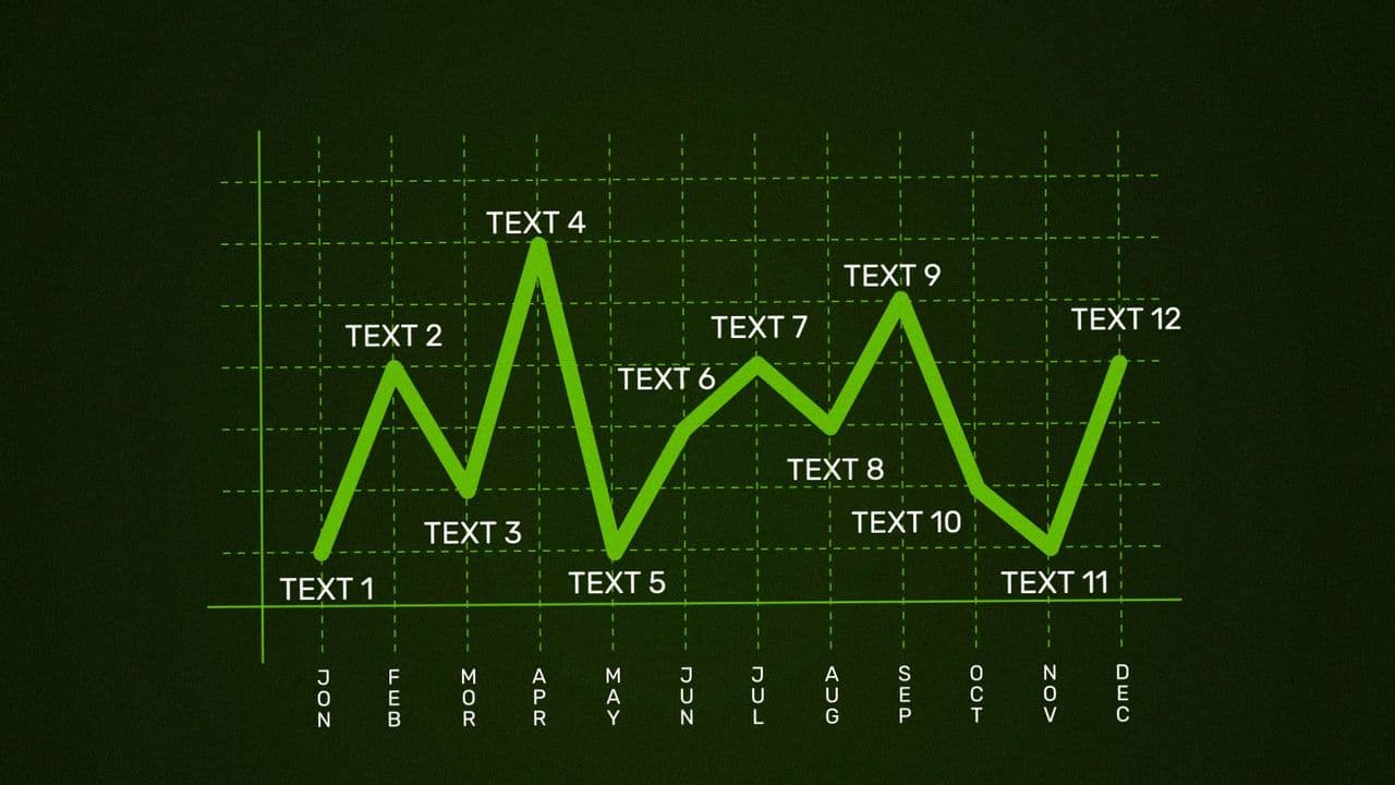 template 12-Point Monthly Data Animation preview