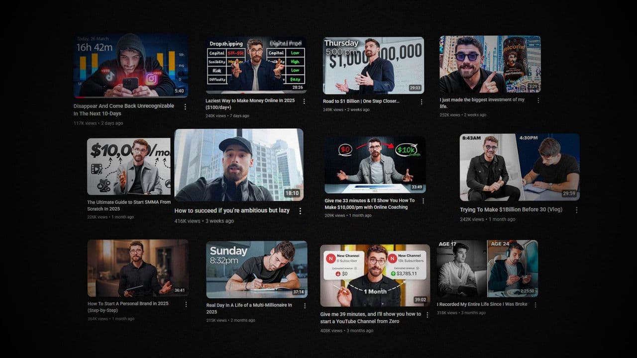 template Dynamic Video Wall Mockup Animation | Multi-Thumbnail Case Showcase preview