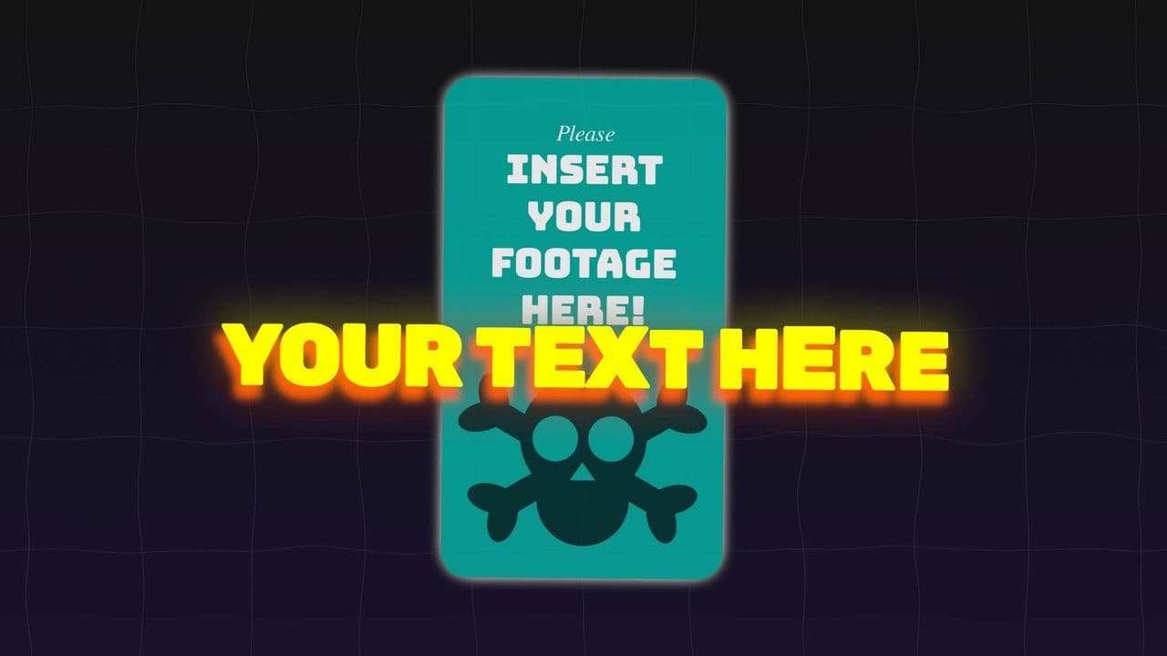 template Golden Text Flip with Explanation preview