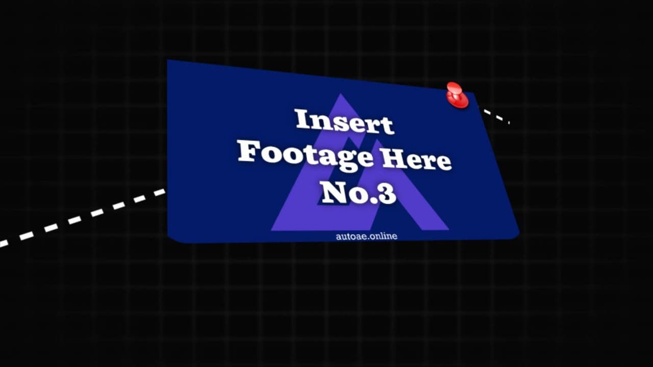 template 5-Image Board Animation | Seamless Documentary-Style Photo Reveal preview