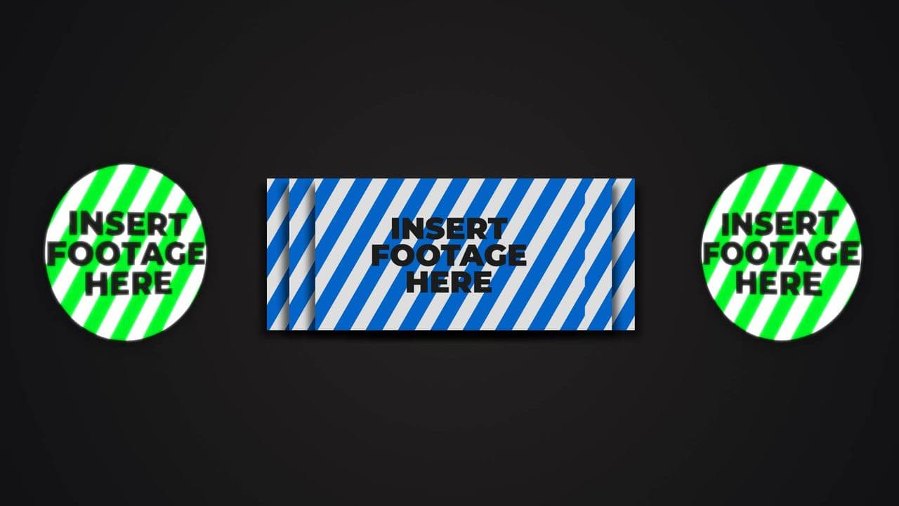 template Dual Logo Reveal with Expanding Image Gallery preview