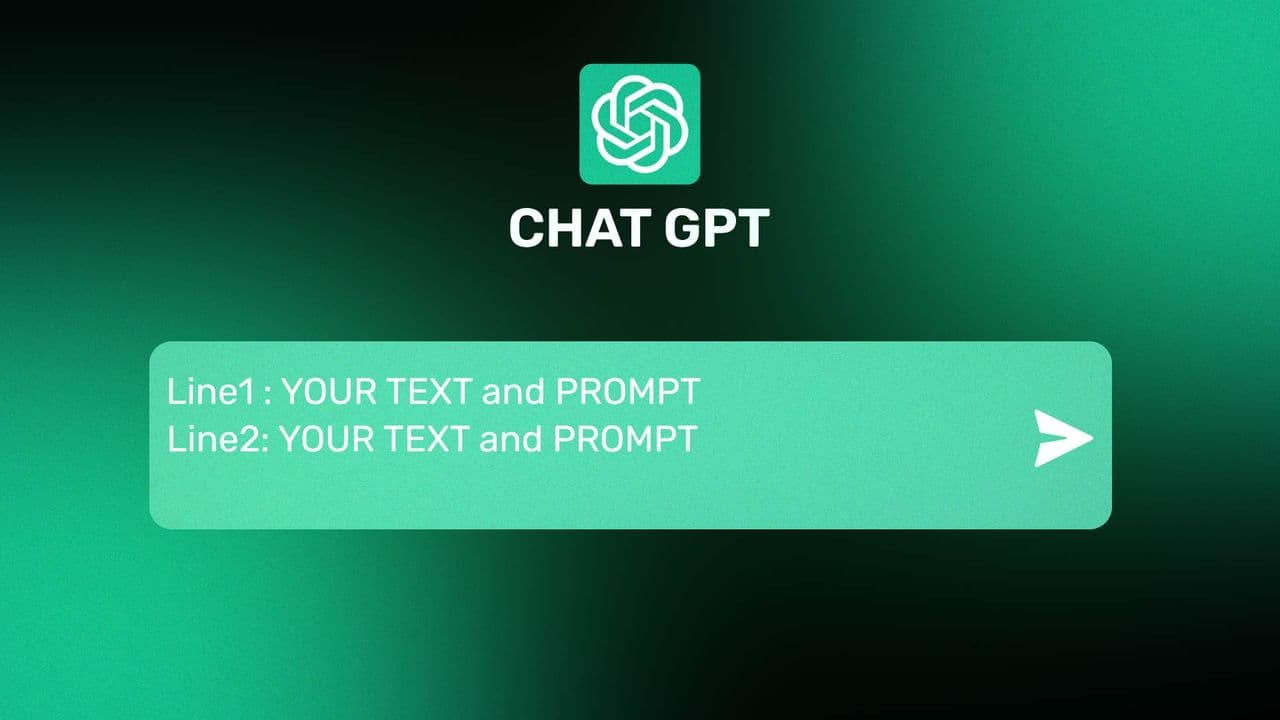 template ChatGPT Mockup Animation with 2 Text Elements preview