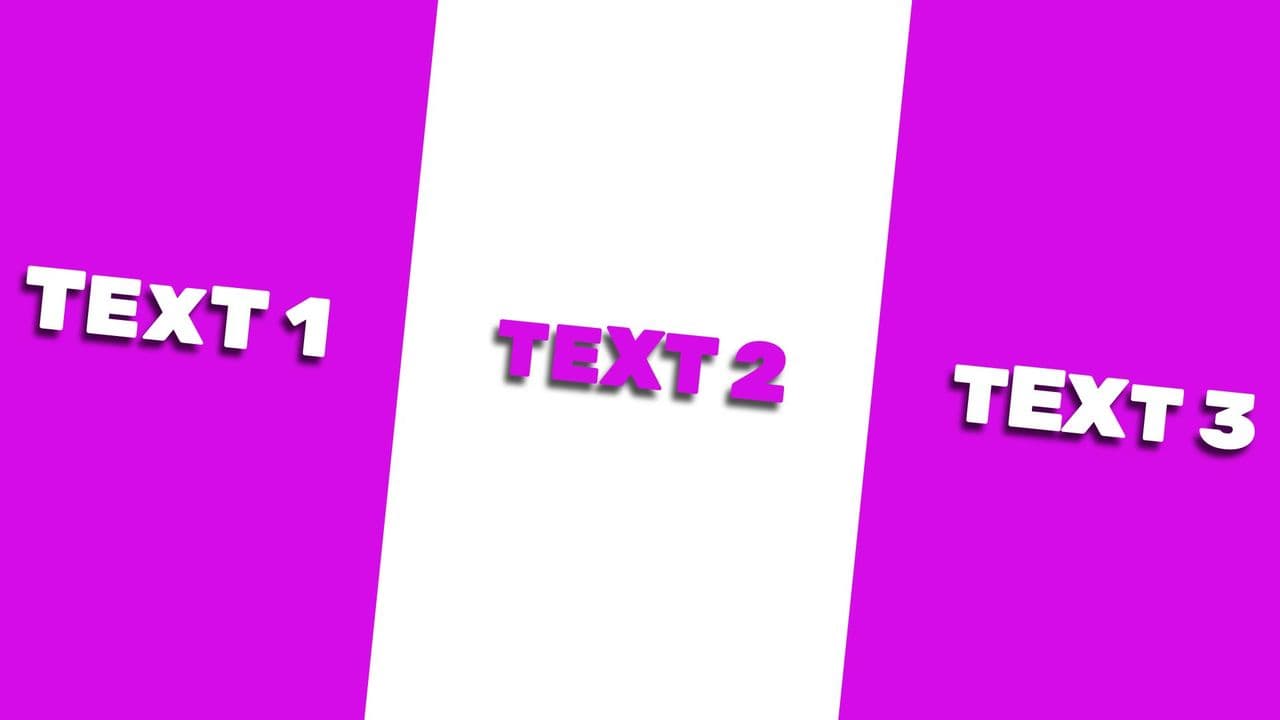 template Side-by-Side Colorful Text Animation preview
