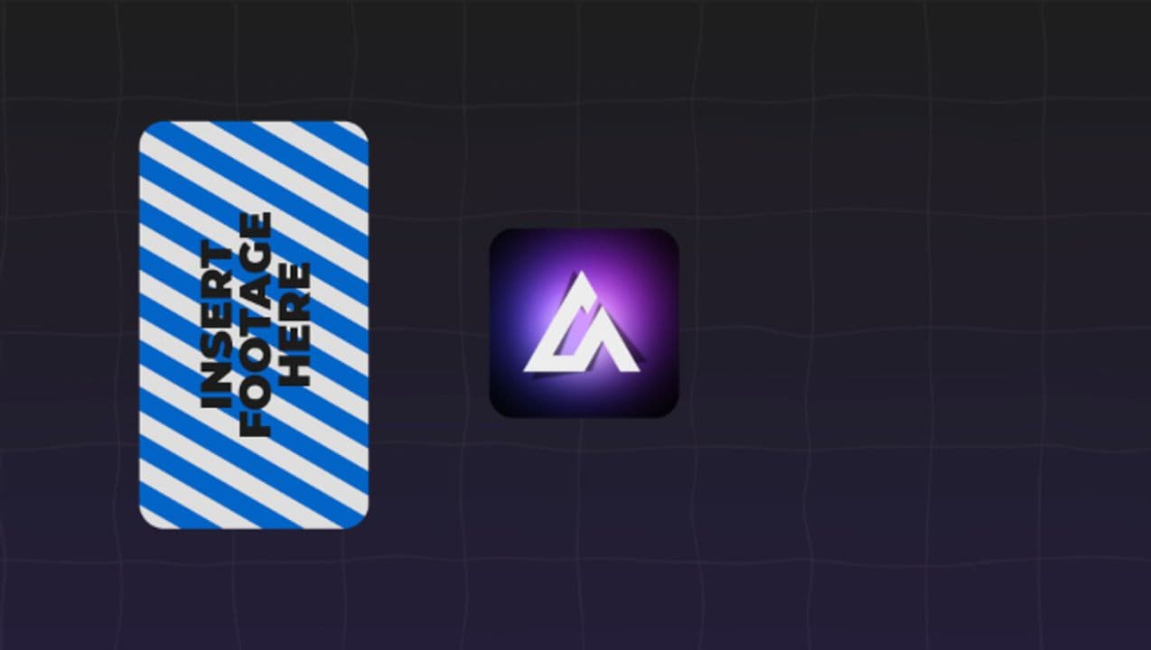 template Vertical Screen to Logo Transition Mockup preview