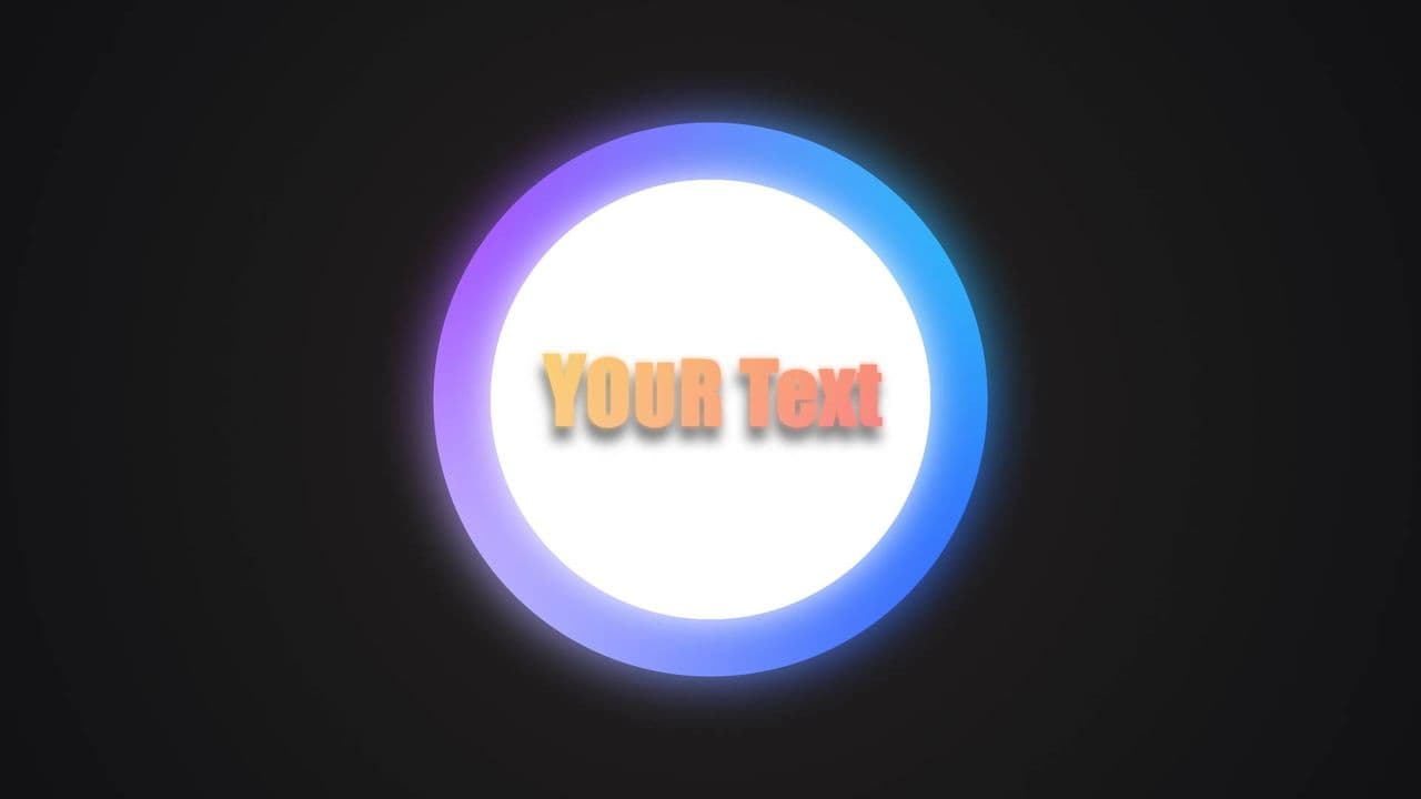 template Blue-Purple Glow with Yellow Text Highlight preview