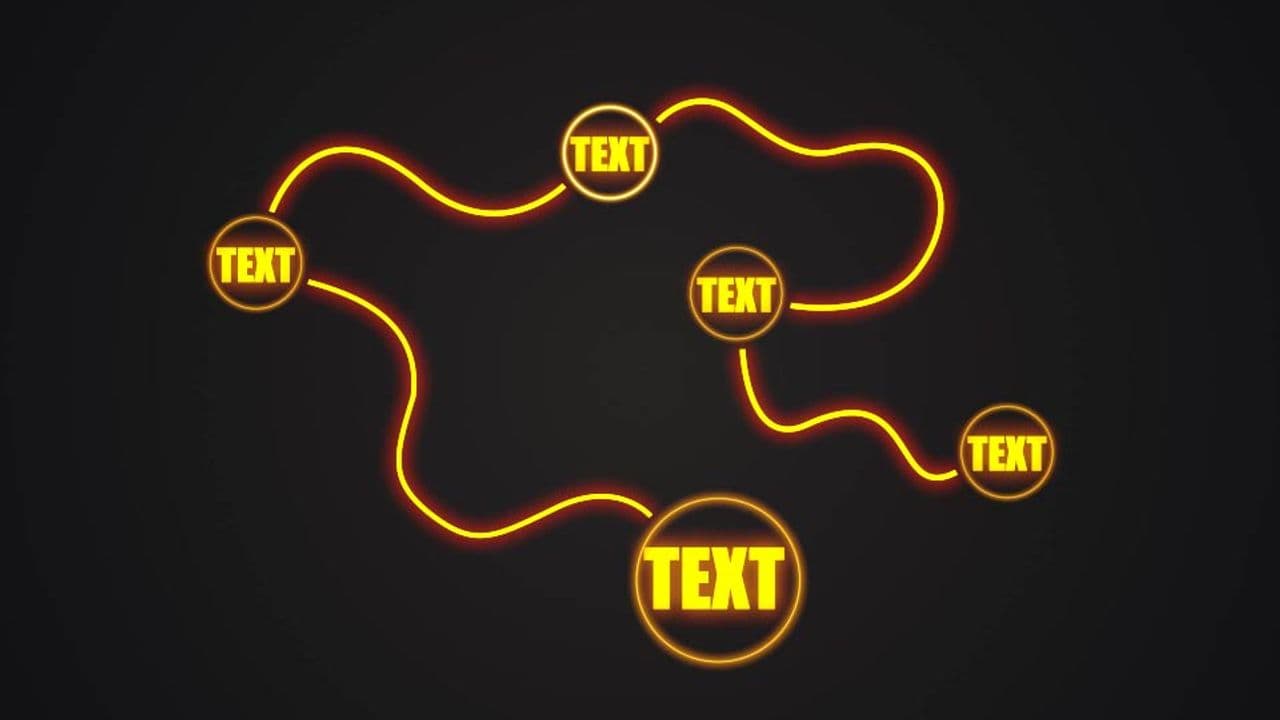 template Glowing Text Step-by-Step Reveal | 5 Steps preview