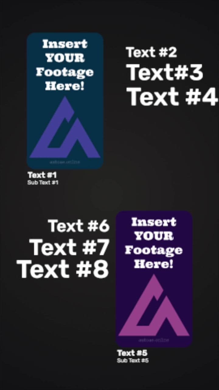 template Dual Video Intro Animation with Custom Text preview