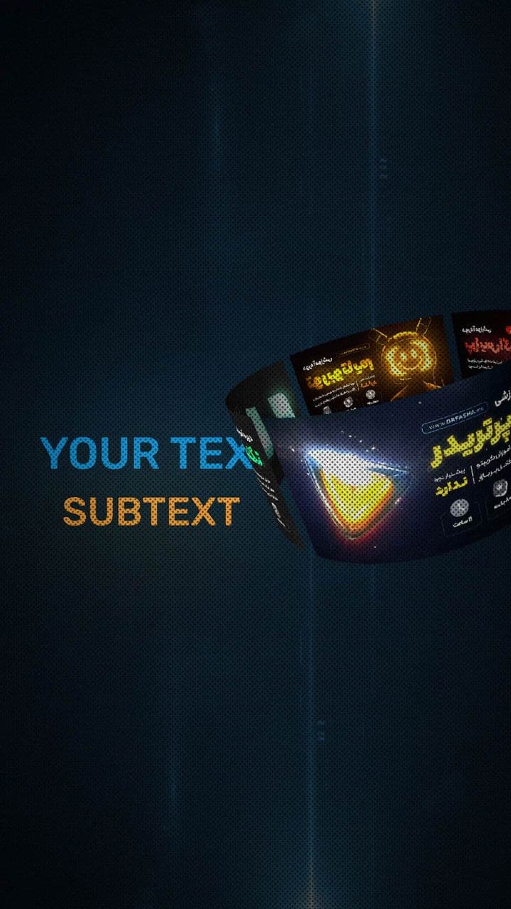 template Futuristic 3D Carousel Showcase with Title Animation preview