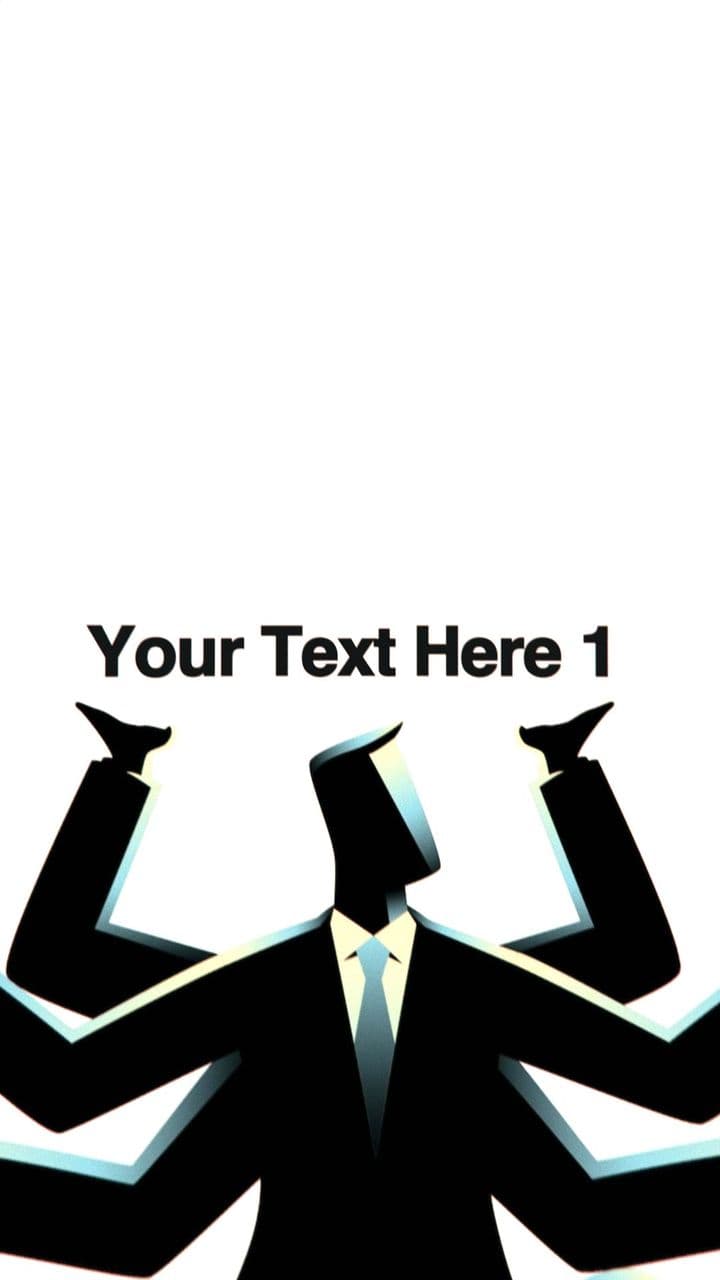 template Multitasking Power Reveal | Character Animation with Custom Text preview