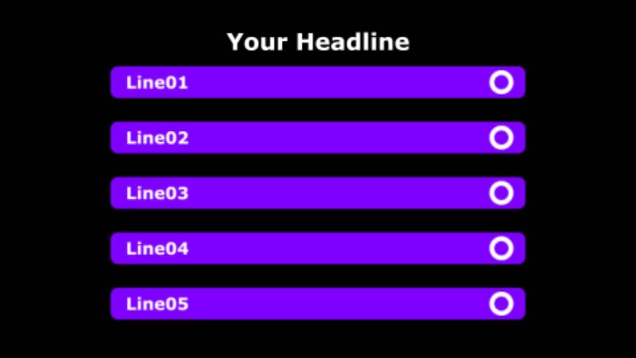template Streamlined Flowchart Hook | 5 Steps  preview