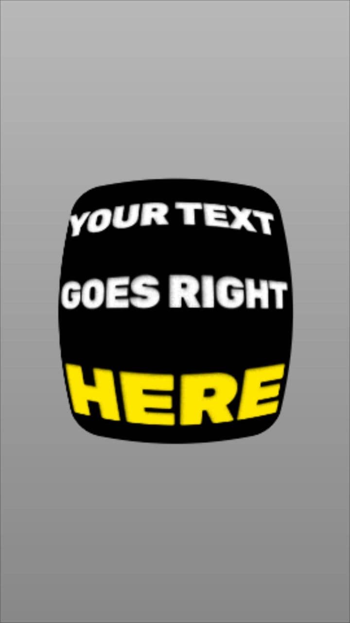 template Retro Text Distortion Reveal | 3-Line Spotlight Animation preview